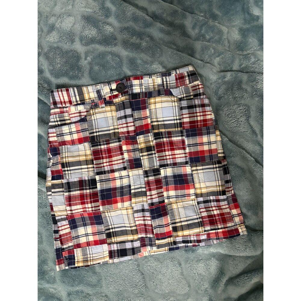 LOFT Petites Madras Plaid Mini Skirt – Size 0P Preppy Y2K